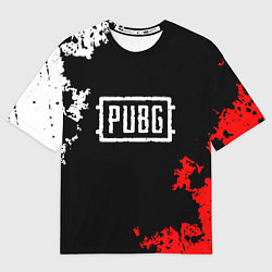Футболка оверсайз мужская PUBG, цвет: 3D-принт