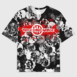 Мужская футболка оверсайз Three days grace