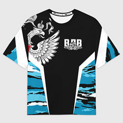 Футболка оверсайз мужская Камуфляж ВДВ, цвет: 3D-принт