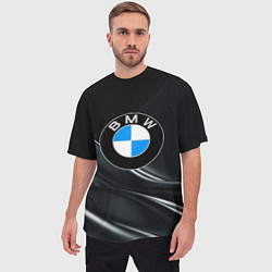 Футболка оверсайз мужская BMW, цвет: 3D-принт — фото 2