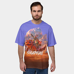 Футболка оверсайз мужская Snapfire, цвет: 3D-принт — фото 2