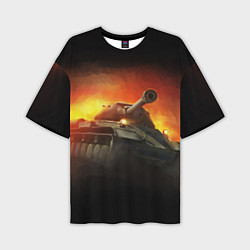 Футболка оверсайз мужская Tank, цвет: 3D-принт