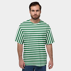 Футболка оверсайз мужская Тельняшка пограничных войск, цвет: 3D-принт — фото 2