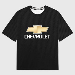 Футболка оверсайз мужская CHEVROLET, цвет: 3D-принт