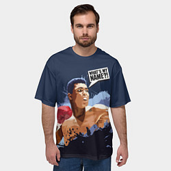 Футболка оверсайз мужская What's my NAME?!, цвет: 3D-принт — фото 2