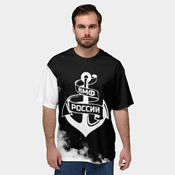 Футболка оверсайз мужская ВМФ России, цвет: 3D-принт — фото 2