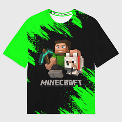 Футболка оверсайз мужская MINECRAFT, цвет: 3D-принт