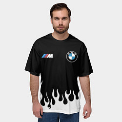 Футболка оверсайз мужская BMW БМВ, цвет: 3D-принт — фото 2