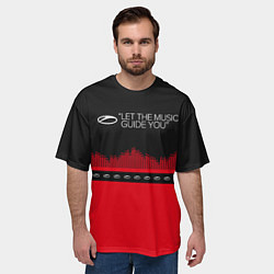 Футболка оверсайз мужская ASOT Let The Music Guide You, цвет: 3D-принт — фото 2