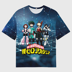 Футболка оверсайз мужская Моя геройская академия, цвет: 3D-принт