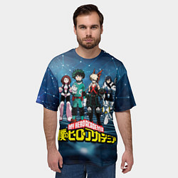 Футболка оверсайз мужская Моя геройская академия, цвет: 3D-принт — фото 2