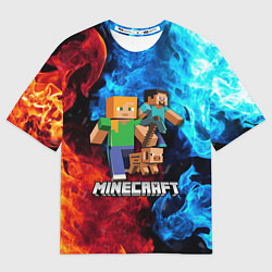 Мужская футболка оверсайз Minecraft Майнкрафт