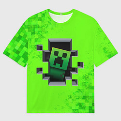 Футболка оверсайз мужская MINECRAFT, цвет: 3D-принт