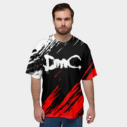 Футболка оверсайз мужская DEVIL MAY CRY DMC, цвет: 3D-принт — фото 2