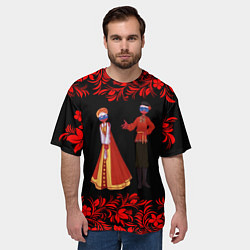 Футболка оверсайз мужская CountryHumans, цвет: 3D-принт — фото 2