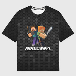 Футболка оверсайз мужская Minecraft Майнкрафт, цвет: 3D-принт