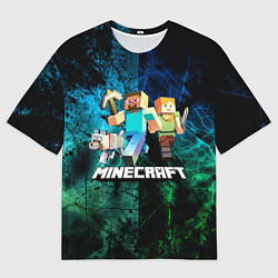 Мужская футболка оверсайз Minecraft Майнкрафт