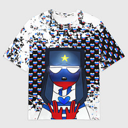 Футболка оверсайз мужская CountryHumans, цвет: 3D-принт
