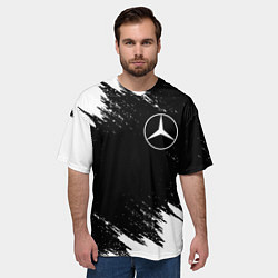 Футболка оверсайз мужская MERCEDES, цвет: 3D-принт — фото 2