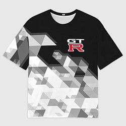 Футболка оверсайз мужская NISSAN GTR, цвет: 3D-принт