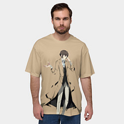 Футболка оверсайз мужская Osamu Dazai, цвет: 3D-принт — фото 2