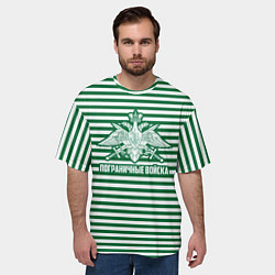 Футболка оверсайз мужская Пограничные Войска, цвет: 3D-принт — фото 2