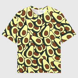 Мужская футболка оверсайз Авокадо