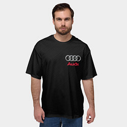 Футболка оверсайз мужская AUDI, цвет: 3D-принт — фото 2