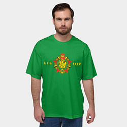 Футболка оверсайз мужская Пограничные Войска КГБ СССР, цвет: 3D-принт — фото 2