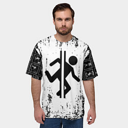 Футболка оверсайз мужская PORTAL, цвет: 3D-принт — фото 2