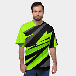 Футболка оверсайз мужская Форма для фитнеса, цвет: 3D-принт — фото 2