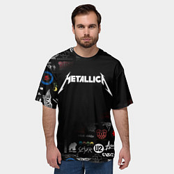 Футболка оверсайз мужская Metallica, цвет: 3D-принт — фото 2