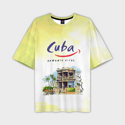 Футболка оверсайз мужская Куба, цвет: 3D-принт