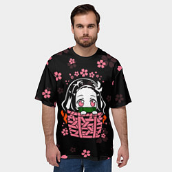 Футболка оверсайз мужская KIMETSU NO YAIBA, цвет: 3D-принт — фото 2