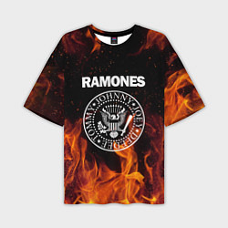 Футболка оверсайз мужская Ramones, цвет: 3D-принт
