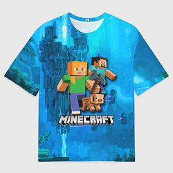 Футболка оверсайз мужская Minecraft Майнкрафт, цвет: 3D-принт
