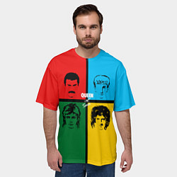 Футболка оверсайз мужская Queen, цвет: 3D-принт — фото 2