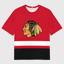 Мужская футболка оверсайз Chicago Blackhawks