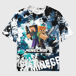 Мужская футболка оверсайз Minecraft Майнкрафт
