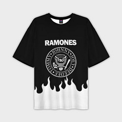 Футболка оверсайз мужская RAMONES, цвет: 3D-принт