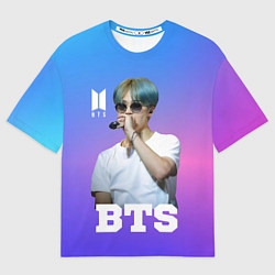 Футболка оверсайз мужская BTS, цвет: 3D-принт