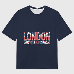Футболка оверсайз мужская Лондон, цвет: 3D-принт