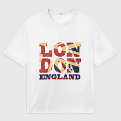 Футболка оверсайз мужская London, цвет: 3D-принт