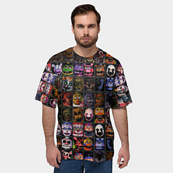 Футболка оверсайз мужская Five Nights At Freddy's, цвет: 3D-принт — фото 2