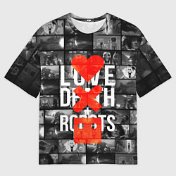 Мужская футболка оверсайз LOVE DEATH ROBOTS LDR