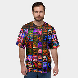 Футболка оверсайз мужская Five Nights At Freddy's, цвет: 3D-принт — фото 2