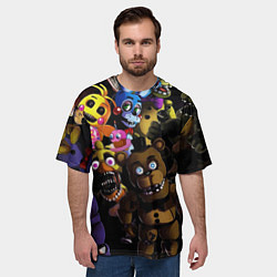 Футболка оверсайз мужская Five Nights At Freddy's, цвет: 3D-принт — фото 2