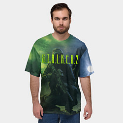 Футболка оверсайз мужская STALKER 2, цвет: 3D-принт — фото 2