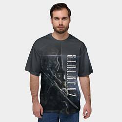 Футболка оверсайз мужская STALKER 2, цвет: 3D-принт — фото 2