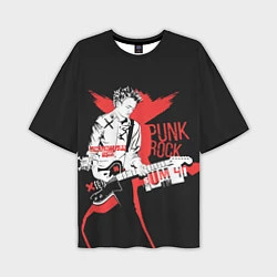 Мужская футболка оверсайз Punk-rock